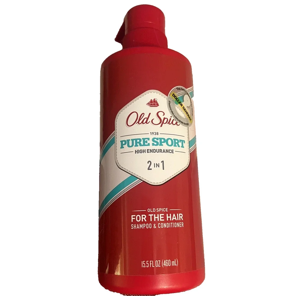 Old Spice Pure Sport High Endurance 2 in 1 Hair Shampoo & Conditioner 15.5 fl oz